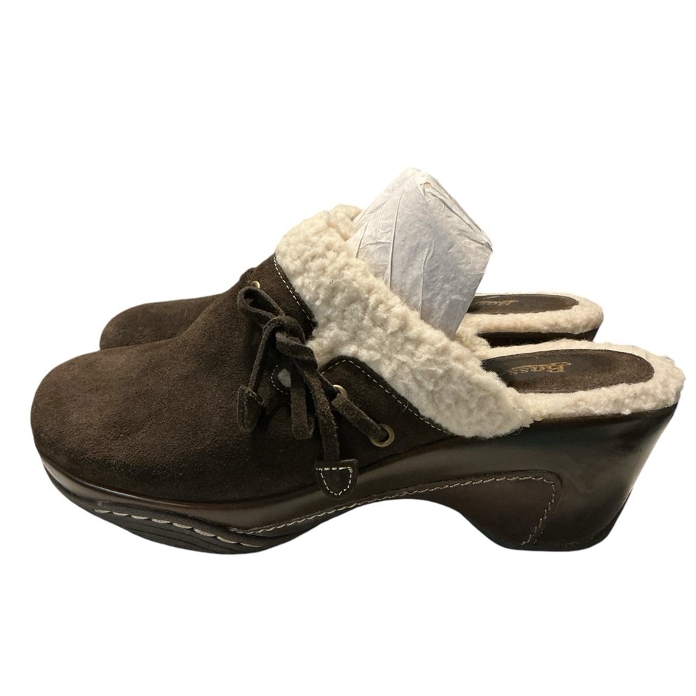 BAAS MuleS‎ Suede Leather Sherpa-Lined 9.5 M